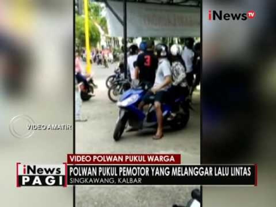 Oknum Polisi wanita lakukan pemukulan terhadap warga di Singkawang - iNews Pagi 24/08