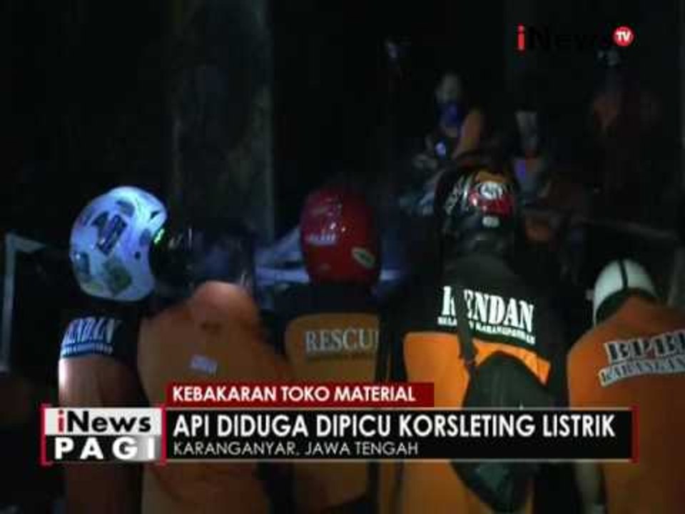 Diduga hubungan pendek arus listrik, 1 toko material ludes terbakar - iNews Pagi 24/08