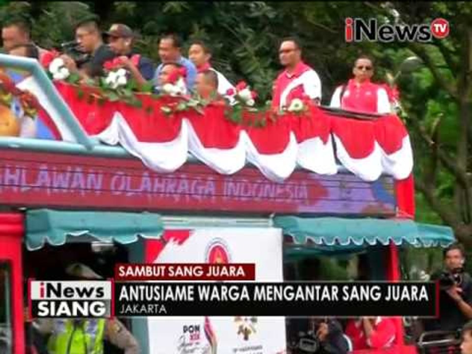 Sambut sang juara, Atlet Olimpiade kembali diarak ke Istana - iNews Siang 24/08