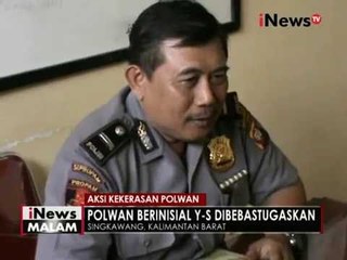 Melakukan pemukulan Polwan Y - S dibebastugaskan - iNews Malam 24/08
