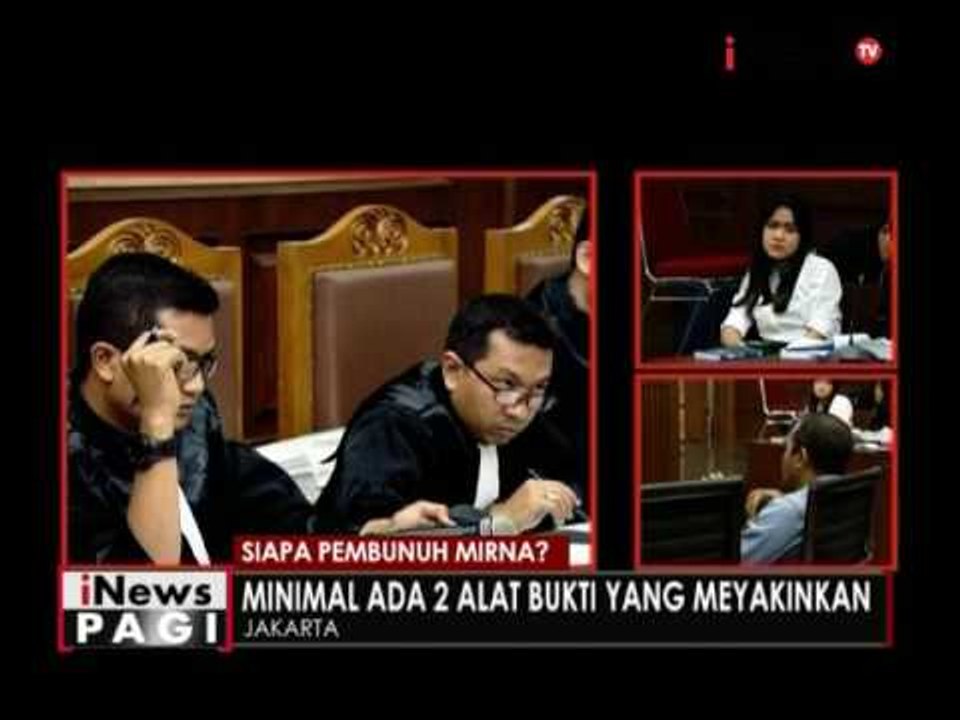 Penjelasan ahli hukum pidana dalam sidang ke 14 Jessica - iNews Pagi 26/08