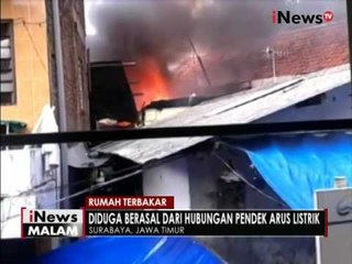Sejumlah warga Surabaya panik saat sebuah rumah terbakar - iNews Malam 29/08