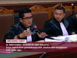 Sidang Jessica ke 15, menghadirkan saksi ahli dokter RS Abdi Waluyo 07 - iNews Breaking News 29/08