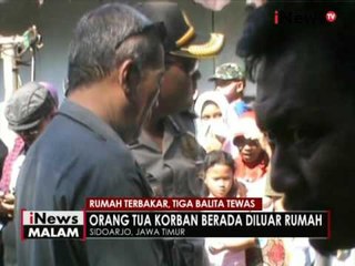 Rumah ludes terbakar, 3 balita tewas di Sidoarjo - iNews Malam 29/08