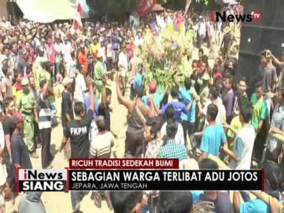 Tradisi sedekah bumi di Jepara berlangsung ricuh - iNews Siang 26/08
