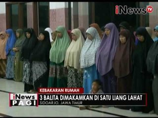 Kebakaran rumah, 3 Balita dimakamkan di satu liang lahat - iNews Pagi 30/08