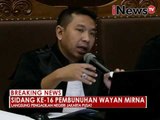 Sidang lanjutan ke 16, Hakim sidang hadirkan 3 saksi 01 - Breaking News 31/08