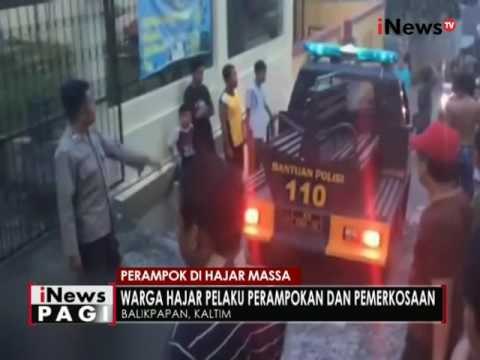 Seorang pelaku perampokan dengan kondisi telanjang babak belur dihajar massa - iNews Pagi 29/08