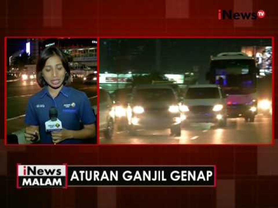 Live report : sistem ganjil genap, situasi lalu lintas dikawasan Bundaran HI - iNews Malam 31/08