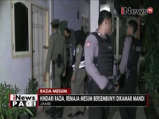 Hindari razia, remaja mesum bersembunyi dikamar mandi - iNews Pagi 02/09