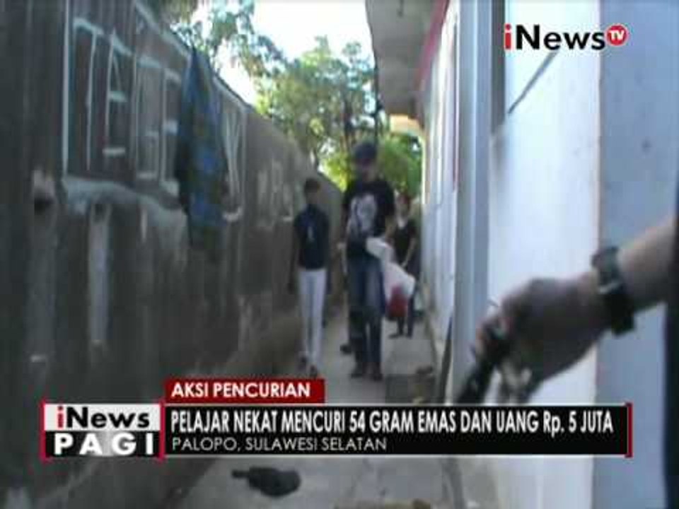 Pasangan pelajar bersama temannya ditangkap Polisi usai lakukan pencurian emas - iNews Pagi 05/09