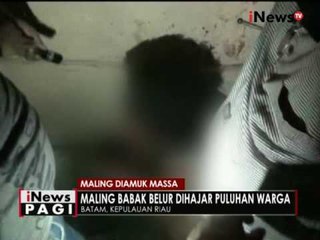 Mencuri alat pemotong besi, pria di Batam diamuk warga - iNews Pagi 06/09