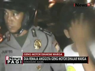 Aniaya pengendara motor, 2 anggota geng motor jadi bulan-bulanan warga - iNews Pagi 06/09