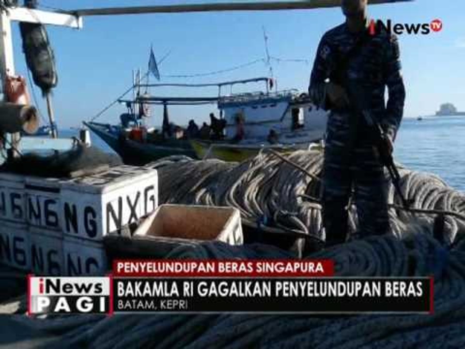 35 ton beras ilegal asal Singapura diamankan polisi - iNews Pagi 07/09