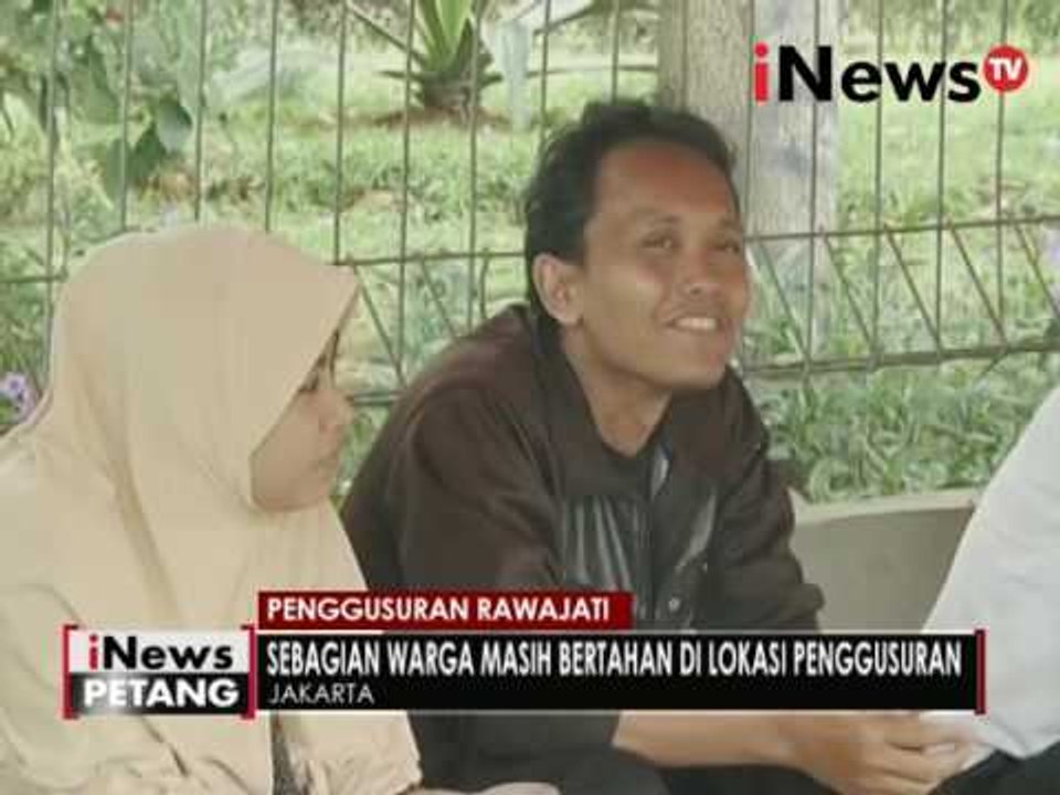 Pasca penggusuran Rawajati, sebagian warga masih bertahan dilokasi penggusuran - iNews Petang 06/09