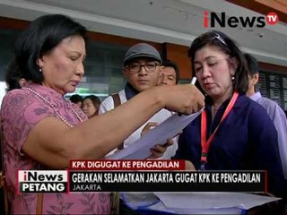 Gerakan selamatkan Jakarta gugat KPK ke pengadilan - iNews Petang 06/09