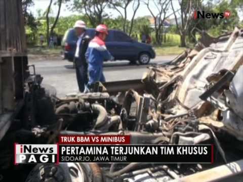 Pertamina turunkan tim khusus tanganai truk bermuatan Pertamax vs Minibus - di iNews Pagi 09/09