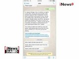 Beredar percakapan Jessica dan Sandi Salihin via Whats app - iNews Siang 06/09