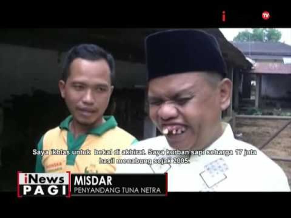 Penyandang tuna netra di Purbalingga, berqurban seekor sapi dari tabungannya - iNews Pagi 12/09