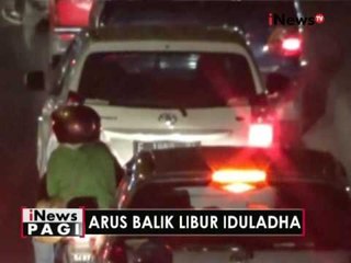 Puncak arus balik libur hari raya di tol Cileunyi terpantau padat - iNews Pagi 13/09