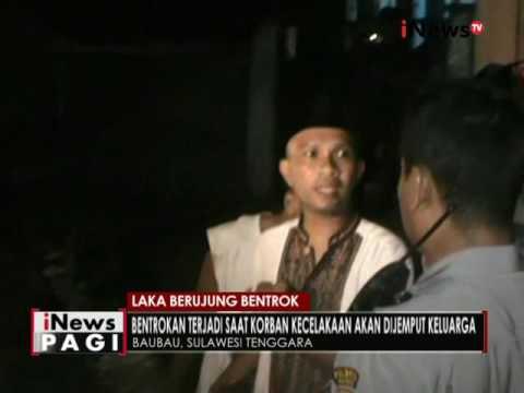 Kecelakaan tunggal akibatkan 2 pemuda saling bentrok - iNews Pagi 13/09