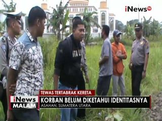 Seorang pria ditemukan tewas mengenaskan dipinggir rel kereta api di Sumut - iNews Malam 12/09
