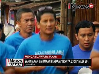 Sandi cari dukungan dengan lari bersama warga - iNews Malam 18/09