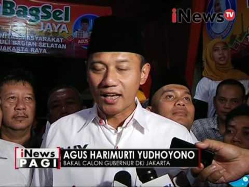 AHY sambut gembira dukungan dari masyarakat - iNews Pagi 18/10