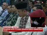 KPUD DKI Jakarta menerima penyerahan berkas pasangan Agus dan Sylviana - Breaking News 23/09