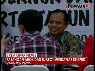 Pasangan Ahok dan Djarot mendaftarkan ke KPUD  - iNews Breaking News 21/09