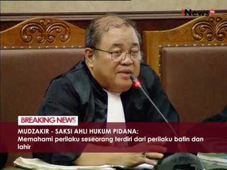 Mudzakir : niat berbuat jahat bisa dikatakan sebagai motif - iNews Breaking News 26/09