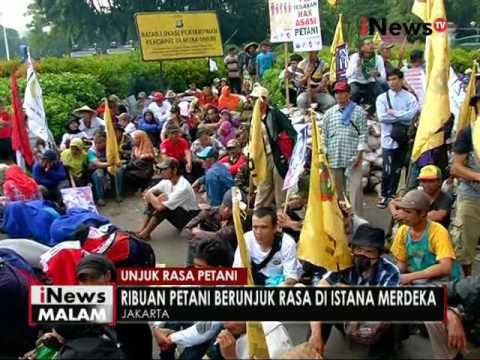 Minta selesaikan reformasi agraria, ribuan petani berdemo didepan Istana Merdeka - iNews Malam 27/09