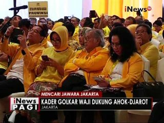 Partai Golkar mengancam akan memecat kadernya jika tidak mendukung Ahok - iNews Pagi 28/09