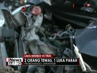 Diduga mengantuk & melaju kencang, 1 minibus tabrak truk dan menewaskan 3 orang - iNews Siang 29/09