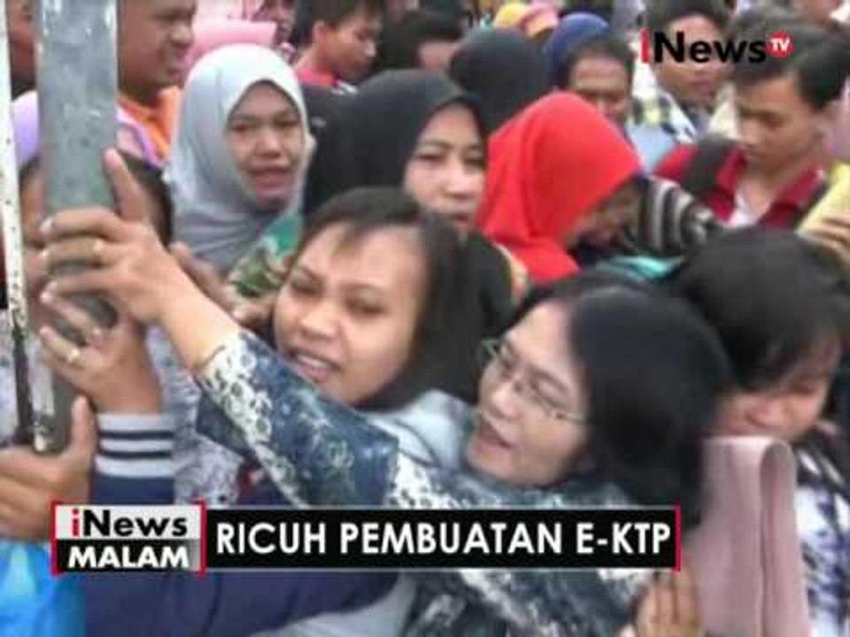 Pembuatan E-KTP di Jombang kembali ricuh - iNews Malam 27/09