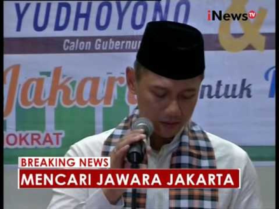 Tahan tangis, Agus Yudhoyono siap saingi Ahok! - Breaking News 23/09