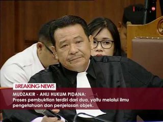 Mudzakir : saat ada alat bukti primer, CCTV tidak perlu dipertimbangkan - iNews Breaking News 26/09