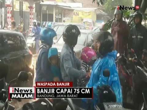 Tingginya intensitas hujan, banjir genangi ruas jalan di Bandung - iNews Malam 02/10
