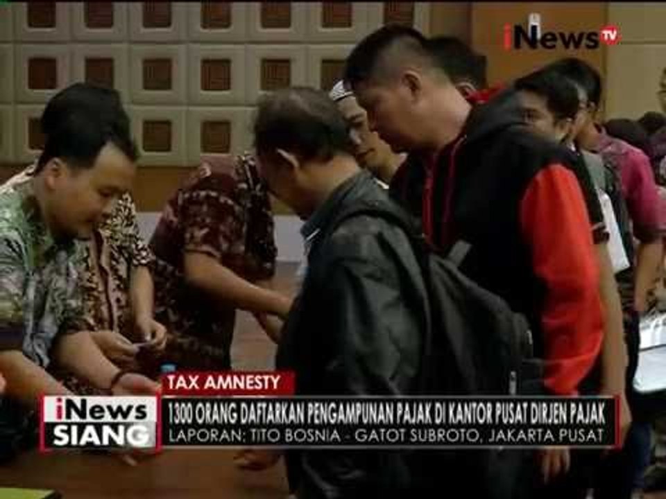 Live Report : Kantor Dirjen Pajak, terkait hari terakhir pendaftaran Tax Amnesty - iNews Siang 30/09