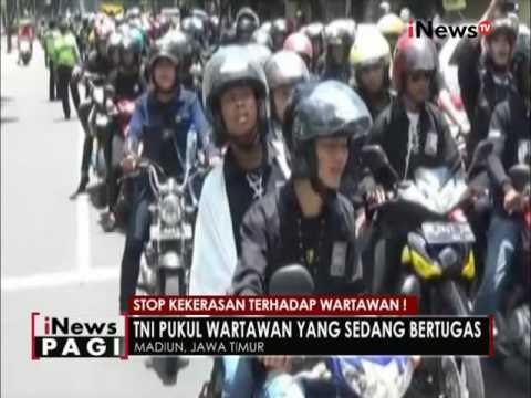 Jurnalis Net Tv dipukuli oknum TNI saat sedang bertugas ambil gambar di Jatim - iNews Pagi 04/10