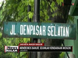 Banjir di kawasan Kuningan Jakarta, kendaraan yang nekat menerobos mogok - iNews Malam 04/10