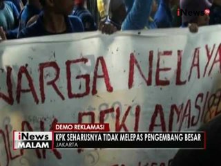 Koalisi selamatkan teluk Jakarta gelar aksi demo didepan kantor KPK - iNews Malam 04/10