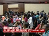 JPU bacakan rangkuman keterangan dari saksi-saksi yang dihadirkan - iNews Breaking News 05/10