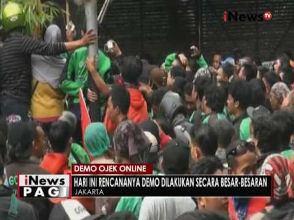 Puluhan ojek online hari ini akan lakukan aksi demo di Kemang - iNews Pagi 03/10