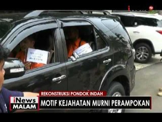 Rekontruksi Pondok Indah kembali dilakukan, motif pelaku murni perampokan - iNews Malam 06/10