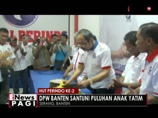 HUT Perindo ke-2, DPW banten santuni puluhan anak yatim - iNews Pagi 10/10