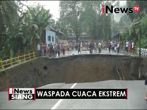 Waspada cuaca ekstrem, Jembatan Jabar-Jateng ambles - iNews Siang 10/10