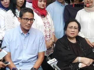 Bacagub Sandiaga Uno sambangi kediaman Rahmawati Soekarnoputri - iNews Pagi 13/10