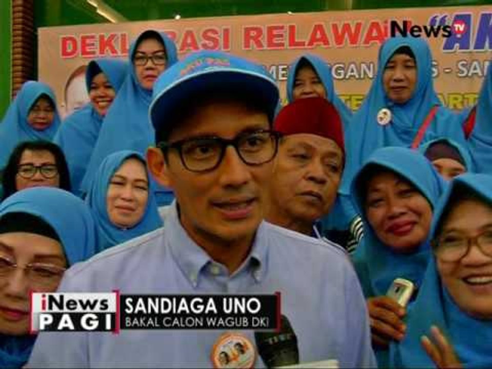 Sandiaga Uno dapat dukungan kaum ibu rumah tangga yang tergabung dalam Aku Pas - iNews Pagi 13/10