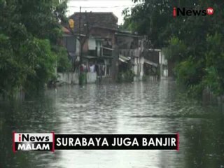 Hujan deras, sebagian kawasan di Surabaya juga digenangi banjir - iNews Malam 13/10